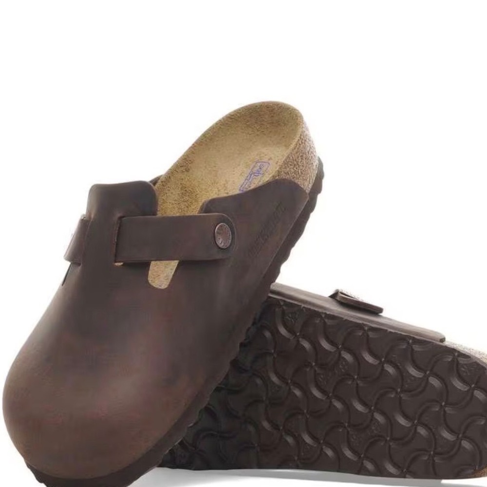 Birkenstock London Dark Brown Oiled Leather Clogs Shoes Mens 38 L7 M5